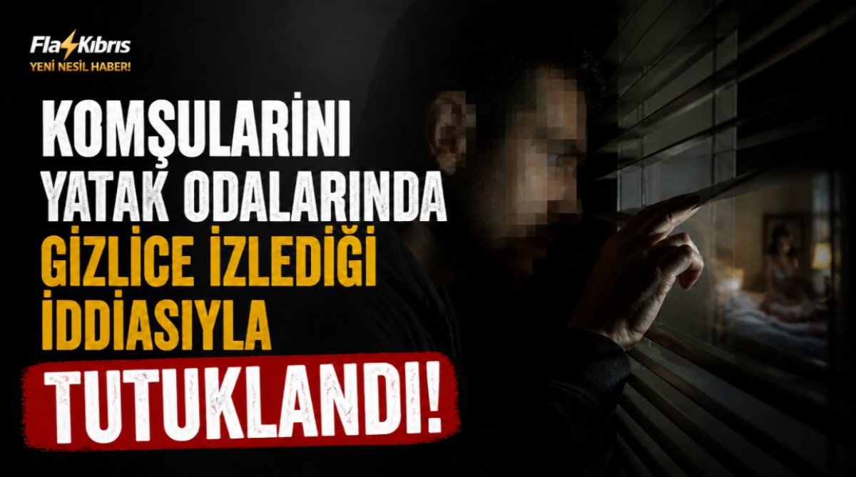 Komşularını yatak odasında gizlice izlediği iddia etti