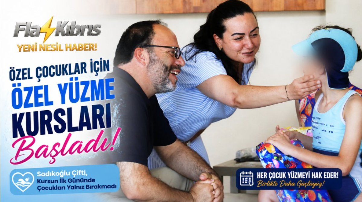 İskele'de Özel Çocuklar İçin Özel Yüzme Kurslari Başladı