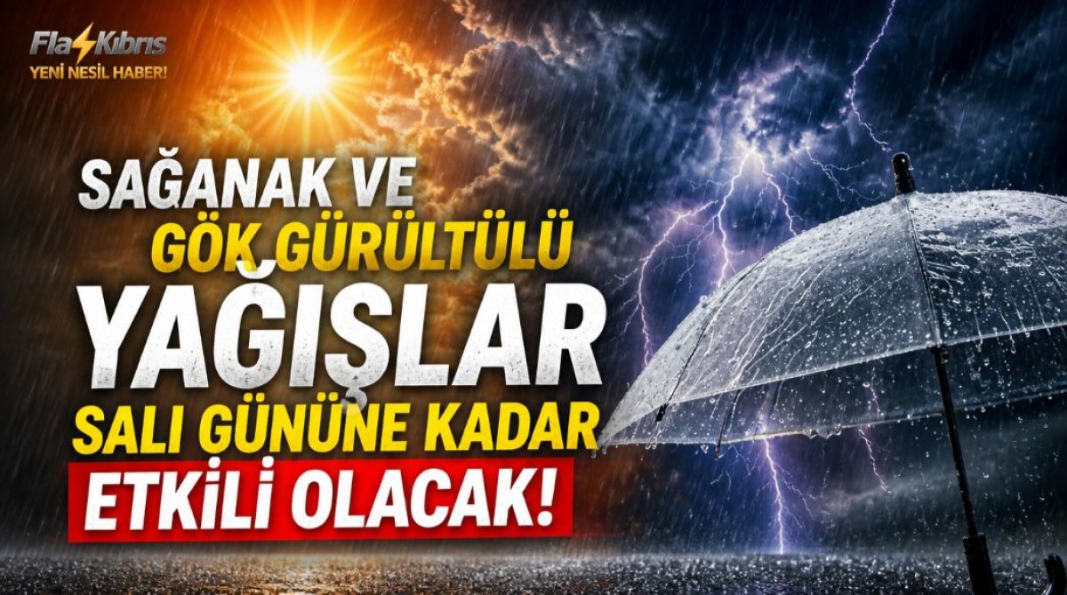 Bugünden itibaren Sağanak ve gök gürültülü yağışlar başlıyor