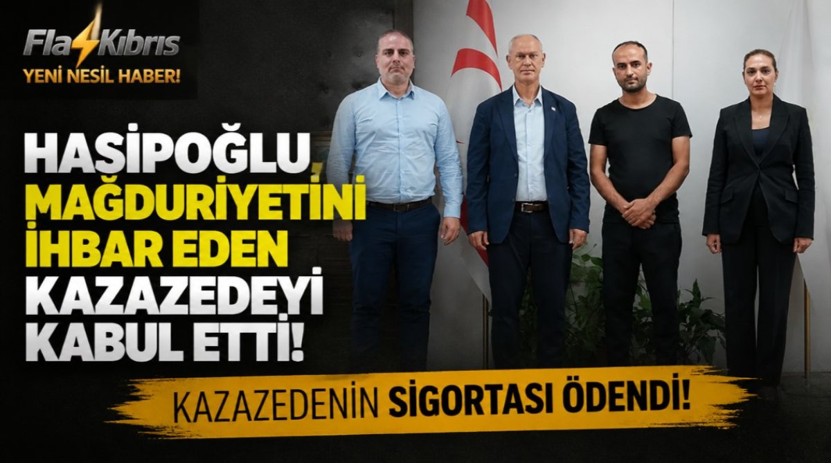 Hasipoğlu, mağduriyetini ihbar eden kazazedeyi kabul etti