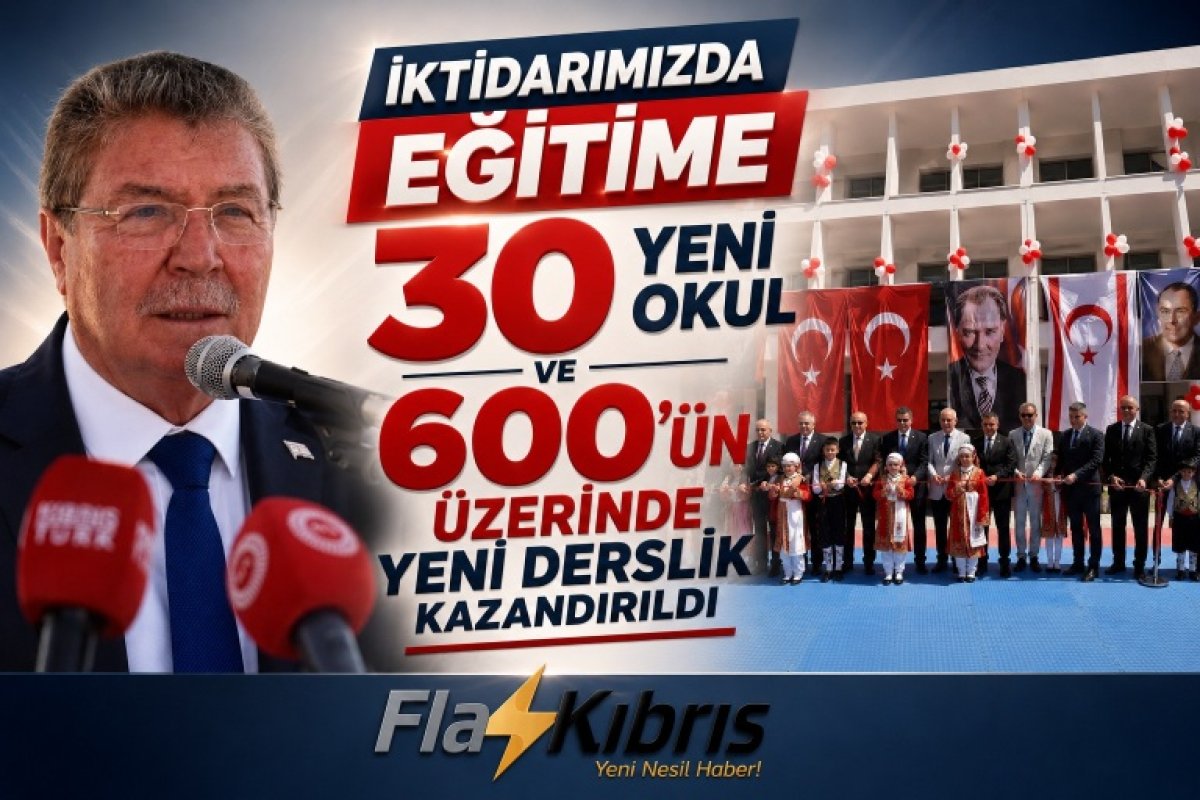 Başbakan Üstel: Eğitime 30 yeni okul, 600’ün üzerinde yeni derslik kazandırıldı