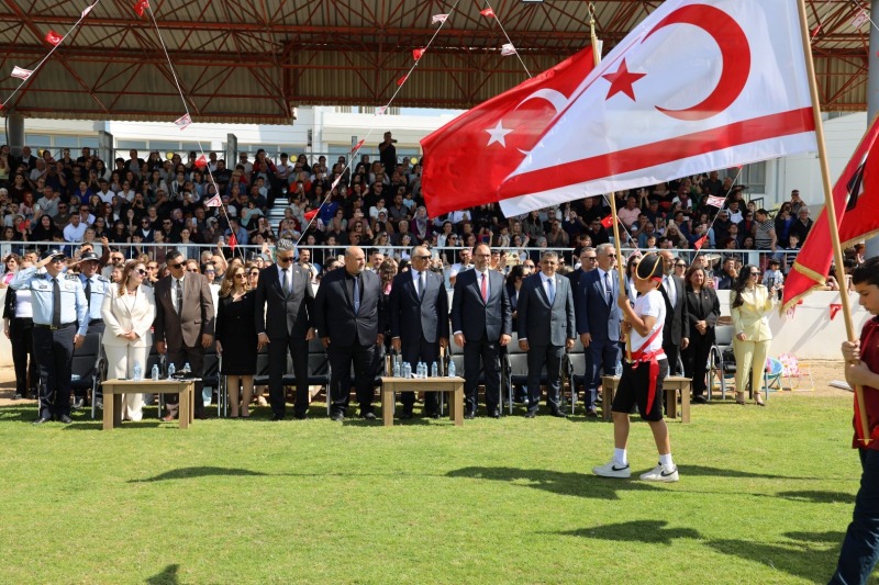 İskele’de 23 Nisan coşkusu… Cumhuriyet Stadyumu’nda gösteriler sunuldu