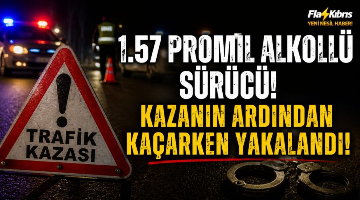 Güzelyurt - Lefkoşa yolunda bir kaza daha