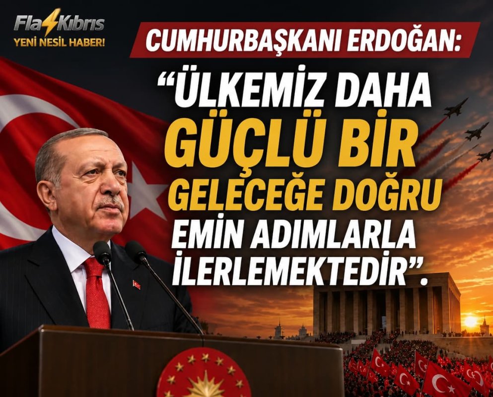 Cumhurbaşkanı Erdoğan'dan 29 Ekim Cumhuriyet Bayramı mesajı