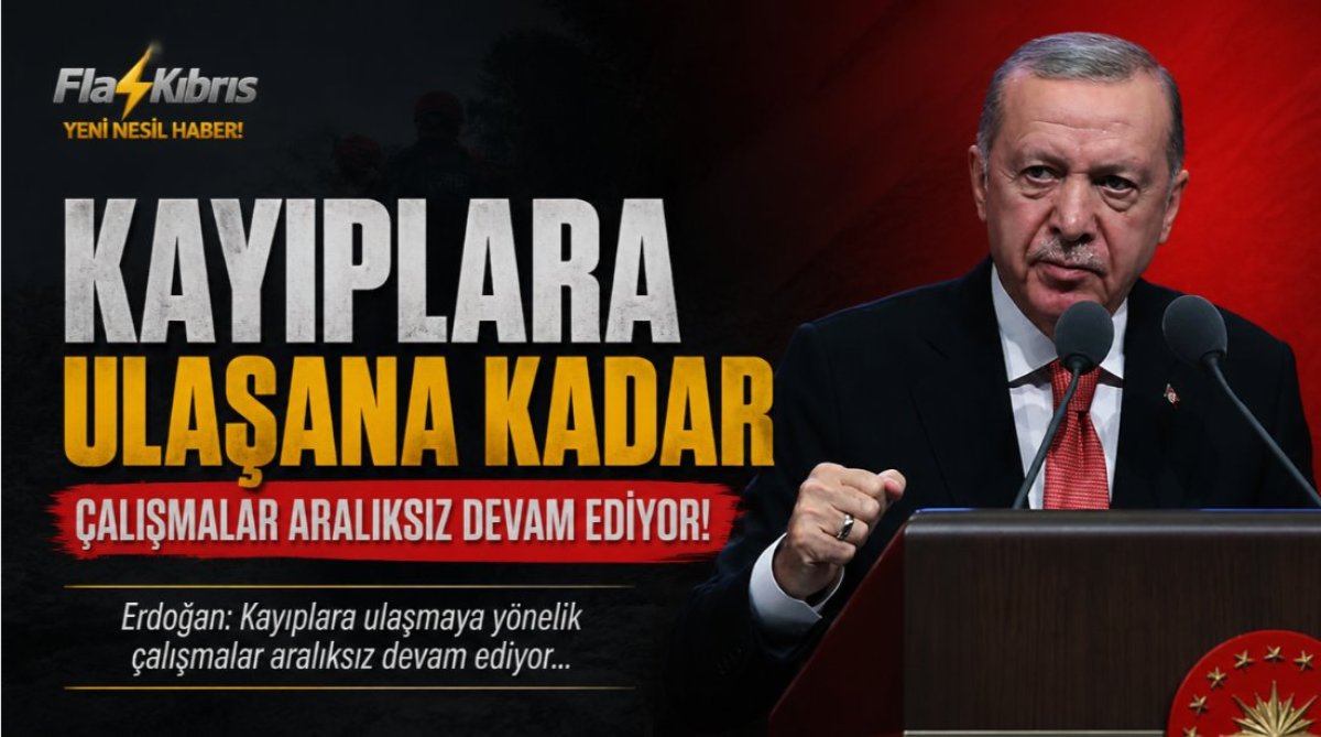 Erdoğan: Kayıplara ulaşmaya yönelik çalışmalar aralıksız devam ediyor