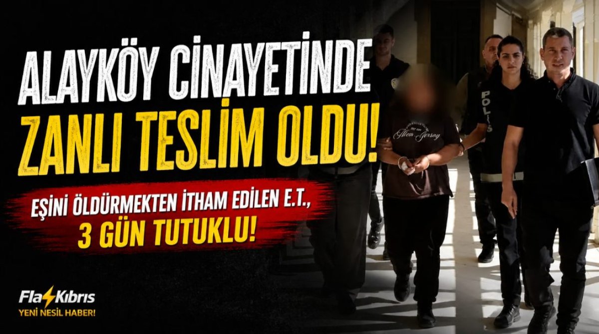 Alayköy cinayetinde zanlı, polise teslim oldu