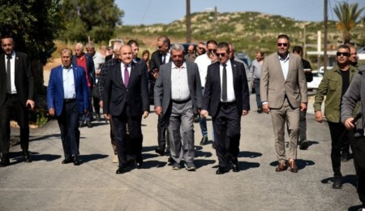 Üstel, Sadrazamköy ve Çatalköy-Değirmenlik yolundaki çalışmaları inceledi
