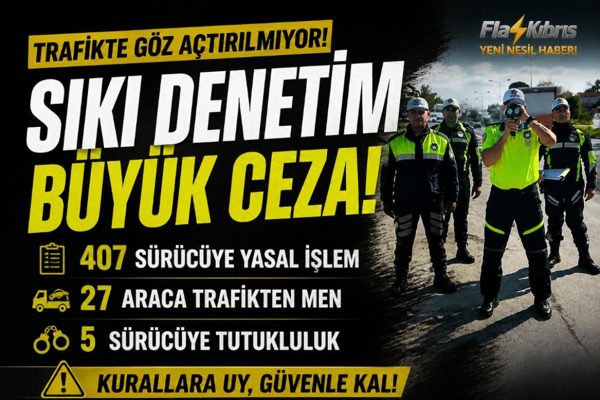 Ada genelinde Trafik denetimleri sürüyor