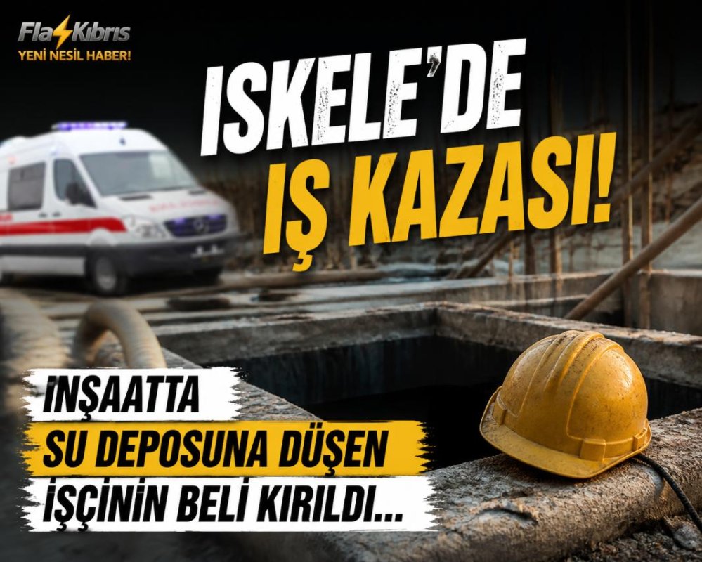 İskele'de iş kazası