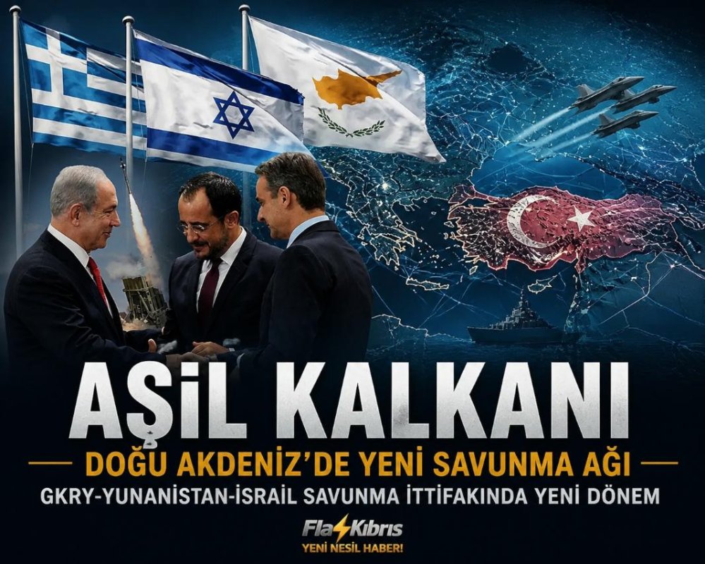 “Aşil Kalkanı’na” Yunanistan onay verdi Rum-Yunan-İsrail İttifakı “üniter olmasa da ortak alana geçti”