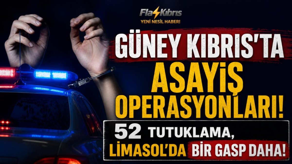 Güney Kıbrıs'ta asayiş operasyonları