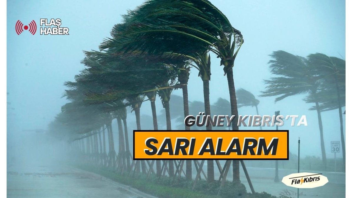 Rum Yönetimi Meteoroloji Dairesi'nden fırtına ve dolu için sarı alarm