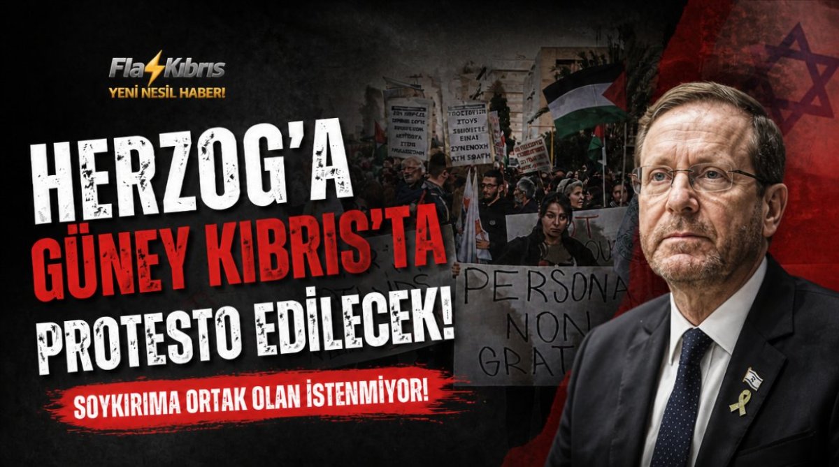 Güney Kıbrıs’ta İsrail Cumhurbaşkanı Herzog’un gelişi protesto edilecek