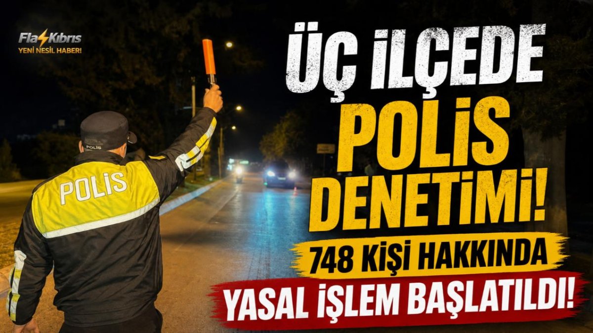 Üç İlçede Polis Denetimi