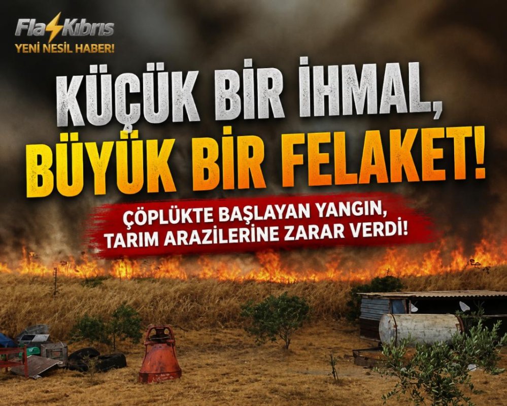 Çöplükte başlayan yangın, tarım arazilerine zarar verdi