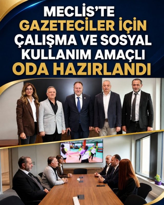 Meclis’te gazetecilere özel oda hizmete açıldı