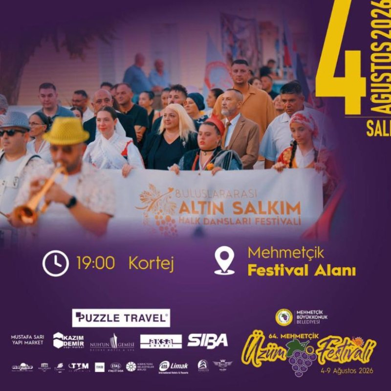 64. Geleneksel Mehmetçik Üzüm Festivali yarın başlıyor