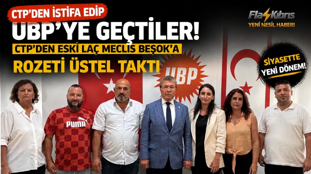 CTP'den istifa edip UBP'ye geçtiler