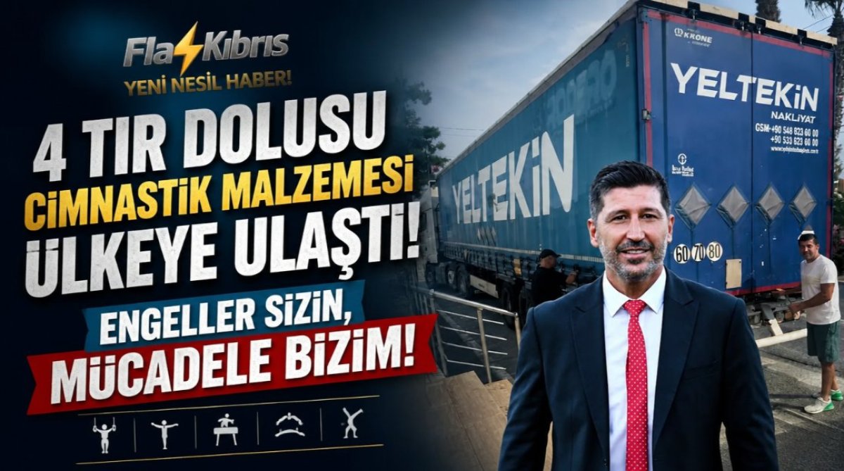 4 TIR dolusu cimnastik malzemesi ülkeye ulaştı