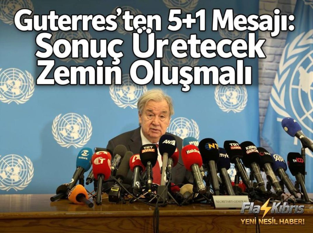 Guterres'ten Kıbrıs Mesajı: Çözüm İçin Diplomasi Sürecek