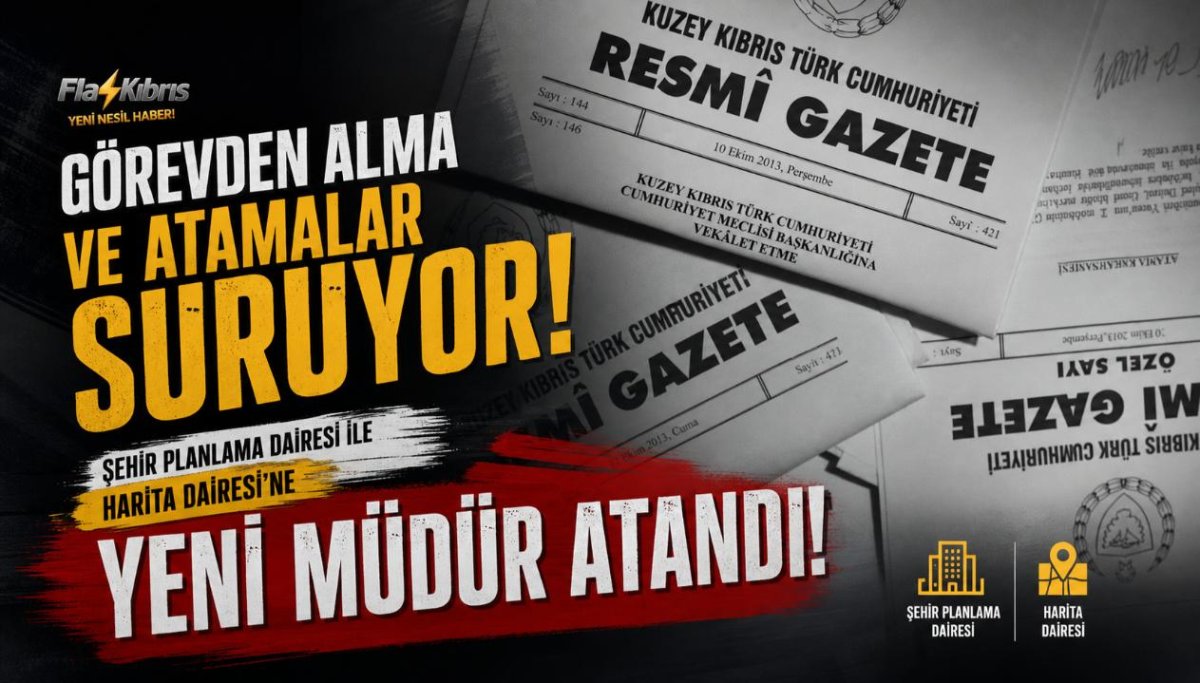 Şehir Planlama Dairesi ile Harita Dairesi'ne yeni müdür atandı