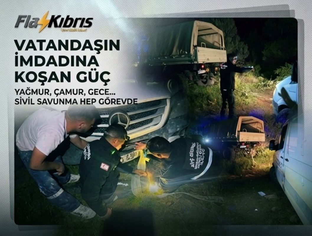 Alevkayası’nda Mahsur Kalan Araç Kurtarıldı